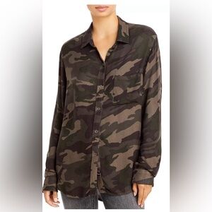 Rails Jordin Hunter Camo Print Shirt Size XS